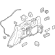 Mitsubishi 7230AW031P Lower Quarter Trim, Driver Side