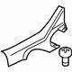 Mitsubishi 7656A033XA Rear Sill Plate, Driver Side Black