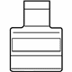 Mitsubishi 7430A059 Air Bag Label
