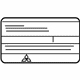Mitsubishi 7430B109 Emission Label