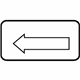 Mitsubishi MB134379 Child Lock Label, Driver Side
