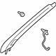 Mitsubishi 7210A247XA Windshield Pillar Trim, Driver Side Black