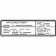 Mitsubishi MR513120 A/C Label
