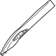 Mitsubishi 7210A459HA Windshield Pillar Trim, Driver Side Gray