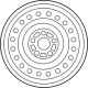 Mitsubishi 40300WG70P Wheel, Steel