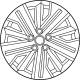 Mitsubishi 4250F838 Wheel, Alloy Silver