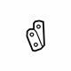 Mitsubishi 5802A409 Lift Cylinder Bracket, Driver Side