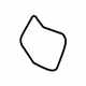 Mitsubishi 6901B482 Seat Back Pad, Passenger Side