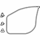 Mitsubishi 5725A393 Door Weatherstrip, Driver Side