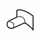 Mitsubishi MB326033 Glove Box Stopper