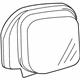Mitsubishi MR275059 Mirror Glass, Driver Side