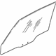 Mitsubishi 5706A587 Door Glass, Driver Side