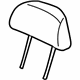 Mitsubishi MR650755 Headrest Brown