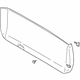 Mitsubishi MN162830YA Lower Trim Panel Brown