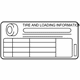 Mitsubishi 7430C946 Tire Info Label