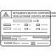 Mitsubishi 7430C245 Emission Label