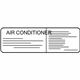 Mitsubishi 7430B224 A/C Label