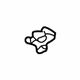 Mitsubishi MB814176 Lower Molding Clip