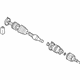 Mitsubishi MR953745 Axle Assembly, Driver Side
