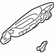 Mitsubishi MR646885 Handle, Outside, Driver Side Silver