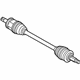 Mitsubishi 3715A133 Axle Assembly, Driver Side