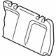 Mitsubishi 6902A355XA Seat Back Cover Black