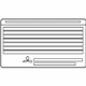 Mitsubishi 7430A253 Emission Label