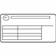 Mitsubishi 7430A241 Tire Info Label